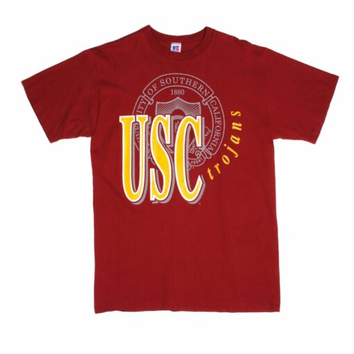 VINTAGE USC TROJANS TEE SHIRT 1990s SIZE LARGE MADE IN USA