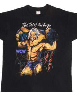 VINTAGE WCW LEX LUGER WRESTLING TEE SHIRT 1990S