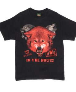 VINTAGE WCW NWO WRESTLING RED AND BLACK 1998 TEE SHIRT