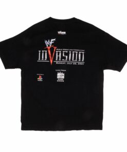 VINTAGE WWF INVASION WCW ECW SAHNE VINCE MCMAHON TEE SHIRT 2001 3