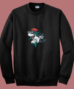 Gym Shark Cartoon 80s Sweatshirt