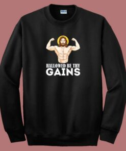 Hallowed Be Thy Gains 80s Sweatshirt