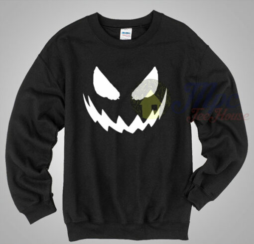 Halloween Pumpkin Smile Cool Sweatshirt