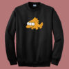 Happy Blinky Fish 80s Sweatshirt