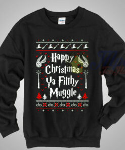 Happy Christmas Ya Filthy Muggle Harry Potter Ugly Sweater 1