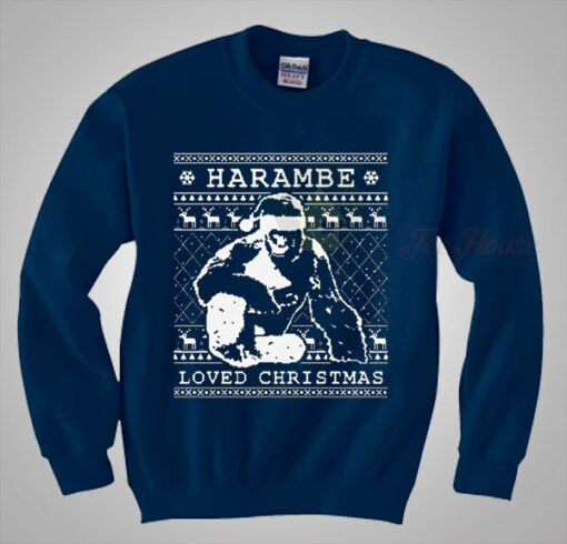 Harambe Loved Christmas Sweaters