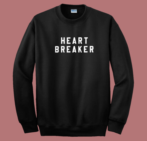 Heart Breaker Block Valentine 80s Sweatshirt