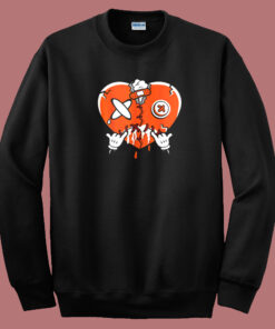 Heart Dripping Sneaker Match 80s Sweatshirt 1