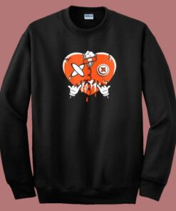Heart Dripping Sneaker Match 80s Sweatshirt 2