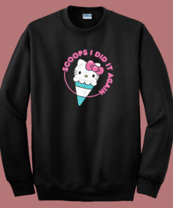 Hello Kitty Scoops I Did It Again 80s Sweatshirt 1