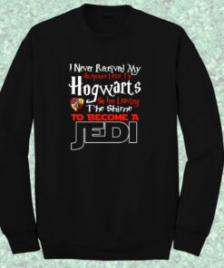 Hogwarts Harry Potter Acceptance Letter To Be Jedi Crewneck Sweatshirt 1
