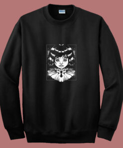 Horned Devil Girl Satanic 80s Sweatshirt Horned Devil Girl Satanic 80s Sweatshirt