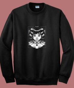 Horned Devil Girl Satanic 80s Sweatshirt