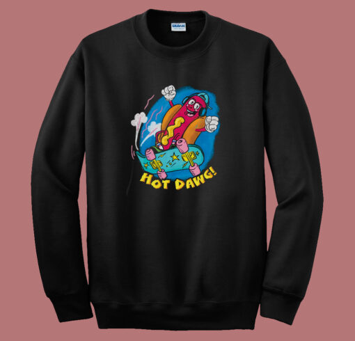 Hot Dog Skater 80s Sweatshirt