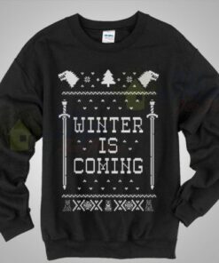 House Stark Game of Thrones Winter is Coming Christmas Sweater 1 House Stark Game of Thrones Winter is Coming Christmas Sweater 3