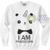 I Am Pandicorn Panda Unicorn Sweatshirt