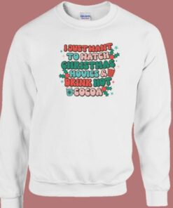 I Just Want To Watch Christmas 80s Sweatshirt 2