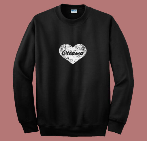 I Love Ottawa 80s Sweatshirt