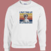 I Put The Lit In Literature 80s Sweatshirt