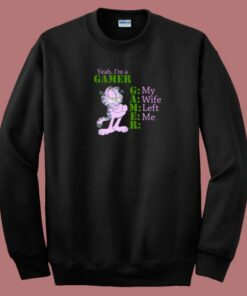 Im A Gamer Garfield 80s Sweatshirt