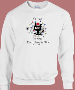 Im Fine Everyting Is Fine 80s Sweatshirt 1