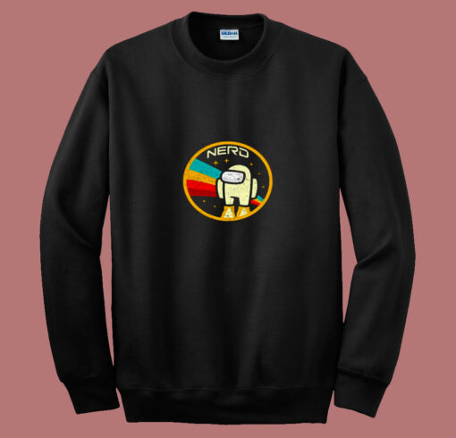 Impostor Among Us And Nasa Parody 80s Sweatshirt