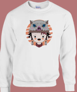 Inosuke Mask Tanjiro Sweatshirt Sale On Sale Inosuke Mask Tanjiro Sweatshirt Sale On Sale