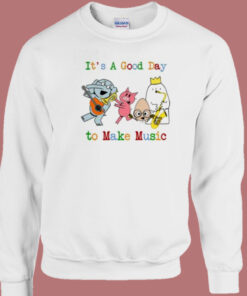 Its A Good Day To Make Music 80s Sweatshirt Its A Good Day To Make Music 80s Sweatshirt