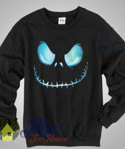 Jack Skellington Face Christmas Sweater 1