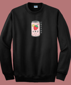 Japanese Strawberry Milk Drink 80s Sweatshirt 1