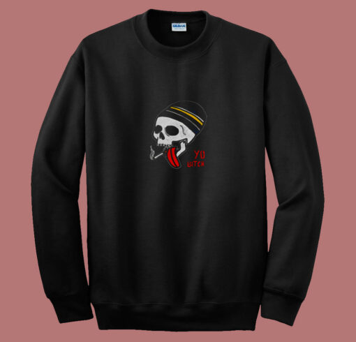 Jesse Pinkman Breaking Bad Smoking Skull 80s Sweatshirt