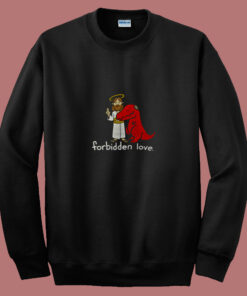 Jesus Forbidden Love Dino 80s Sweatshirt Jesus Forbidden Love Dino 80s Sweatshirt