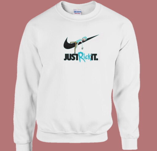 Just Rick It Rick And Morty 80s Sweatshirt