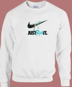 Just Rick It Rick And Morty 80s Sweatshirt