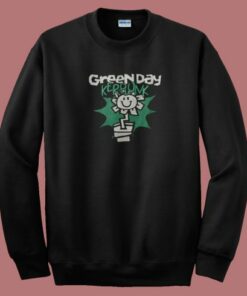 Kerplunk Green Day Flower 80s Sweatshirt