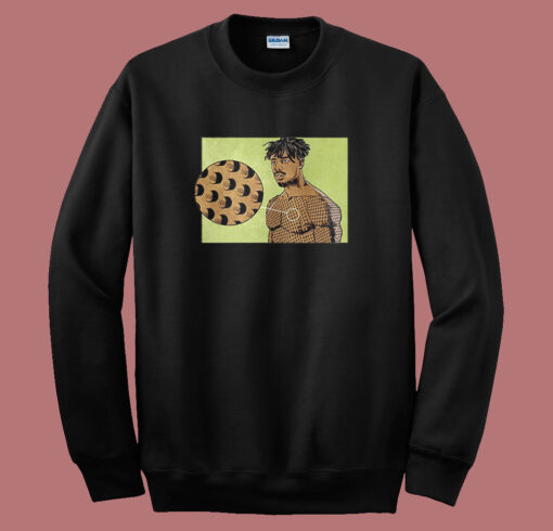 Killmonger Body Scars Lego 80s Sweatshirt