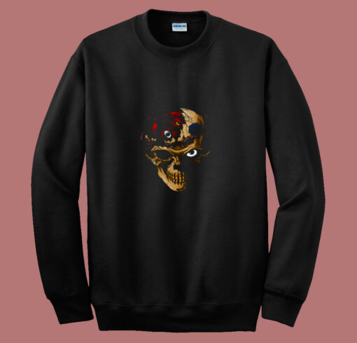 Knight Of Skeleton 80s Sweatshirt