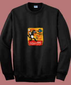 Le Chat Noir Cat Itchy Andscratchy Show 80s Sweatshirt Le Chat Noir Cat Itchy Andscratchy Show 80s Sweatshirt