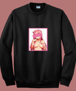 Lewd Japanese Devil Girl 80s Sweatshirt