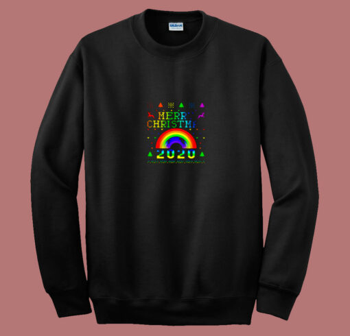 Lgbt Pride Merry Christmas 80s Sweatshirt