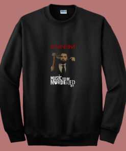 Limited Eminem Music To Be Murdered By 80s Sweatshirt Limited Eminem Music To Be Murdered By 80s Sweatshirt