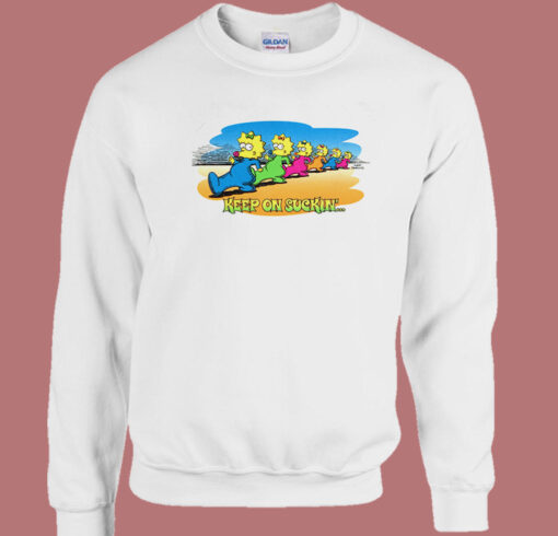 Lisa Simpson Keep On Suckin Sweatshirt