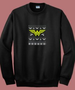 Logo Wonder Woman Christmas 80s Sweatshirt