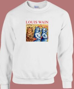 Louis Wain Three Cats Singing Sweatshirt
