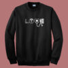 Love Nurse Valentines Day 80s Sweatshirt