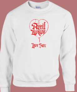 Love Sux Avril Lavigne Sweatshirt On Sale 1