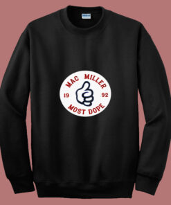 Mac Miller Most Dope Circle Logo 80s Sweatshirt Mac Miller Most Dope Circle Logo 80s Sweatshirt