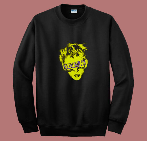 Machine Gun Kelly Yellow Portrait 80s Sweatshirt