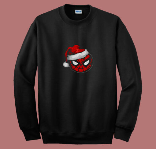 Marvel Christmas Spider Man Santa Hat 80s Sweatshirt