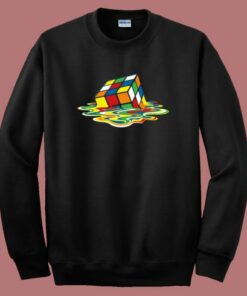 Melting Rubik Cube Funny Sweatshirt